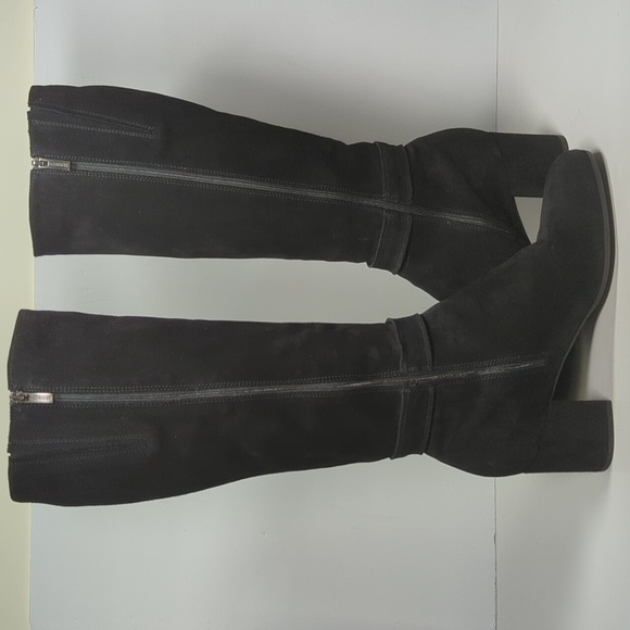 LA Canadienne Helen black suede tall boot women's size 11 - Picture 6 of 16